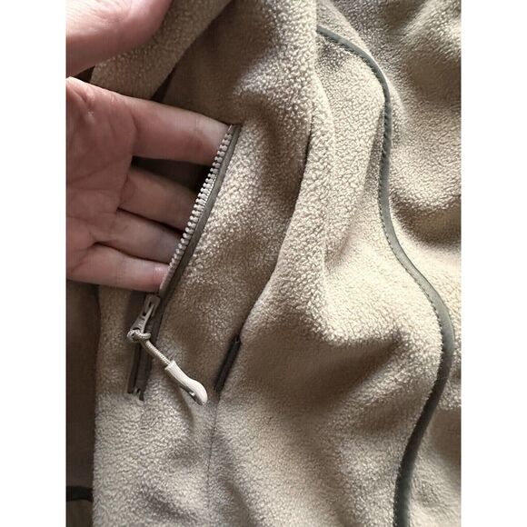 Equi Theme Womens Coat Jacket Removable Liner Zip Pockets Green Tan XS bv - Picture 9 of 10